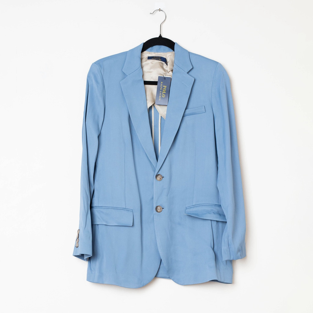 Polo Ralph Lauren Blazer Sport Coat Jacket In Channel Blue Women’s Size 6 - Picture 2 of 10